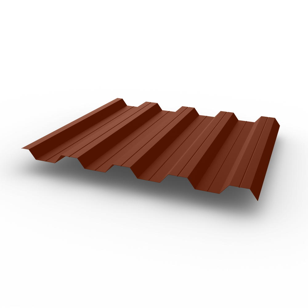 Профнастил НС44 (RAL 8029) 0,4х1047мм оцинкованный, с полимерным покрытием (Полиэстер)