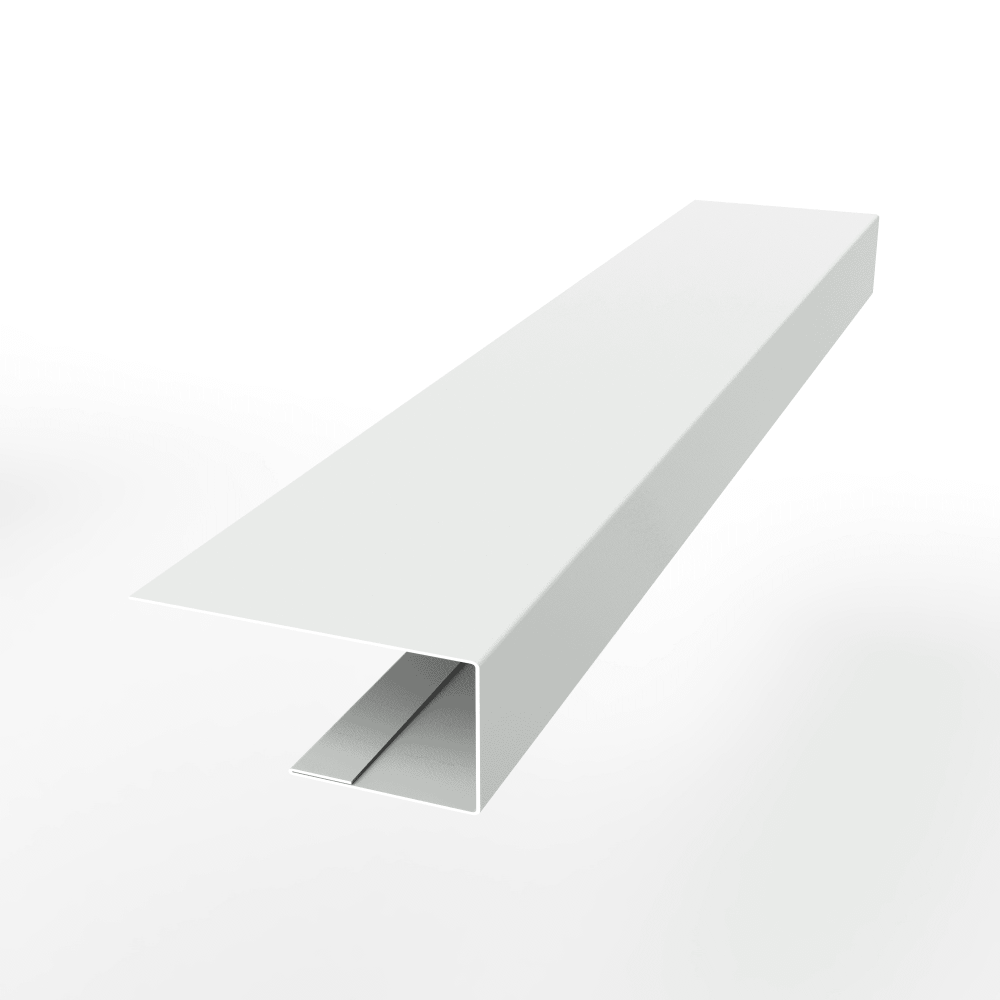 J-Профиль 18 мм RAL 9003 оцинкованный с порошковым покрытием 0,7 мм