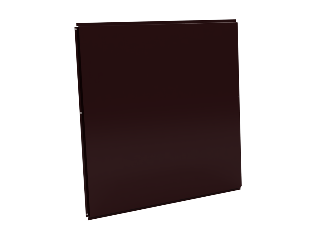 Фасадная кассета 1160х1160 открытого типа, толщина 0,7 мм, RAL 3005 (Винно-красный)