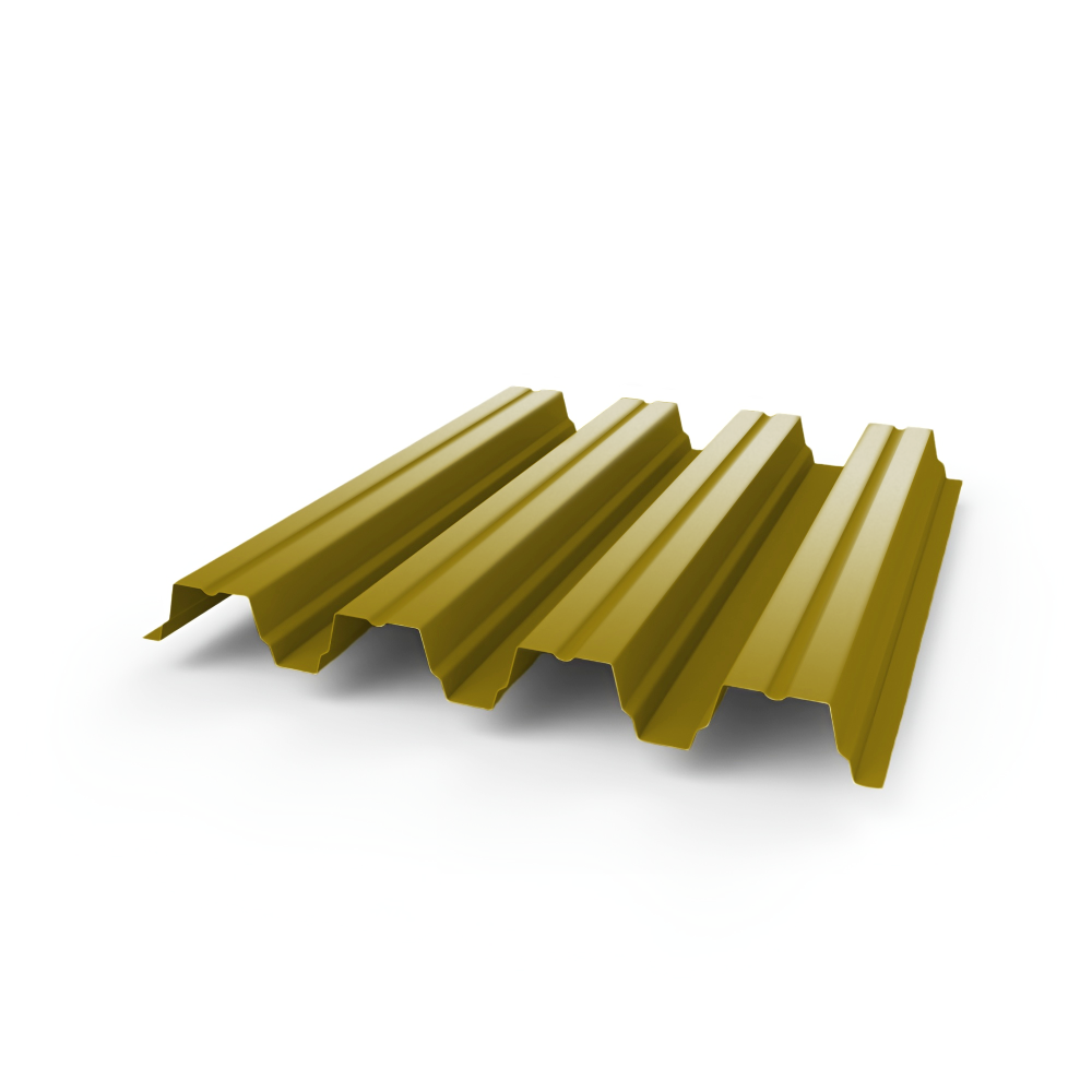 Профнастил Н75 - 0,8 (RAL 1027) с полимерным покрытием (полиэстер)