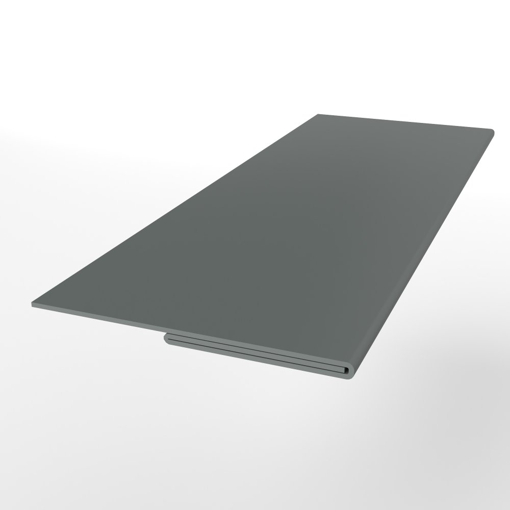 Планка финишная оцинкованная с порошковым покрытием 0,45мм RAL 7005