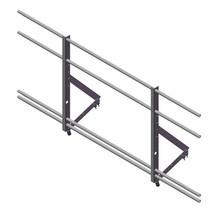 Ограждение кровельное со снегозадержанием (высота 90см) Optima Оцинков+порошковый окрас 2000мм Grand Line