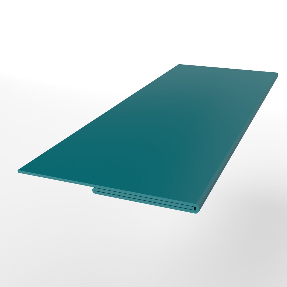 Планка финишная оцинкованная с порошковым покрытием 0,45мм RAL 5021