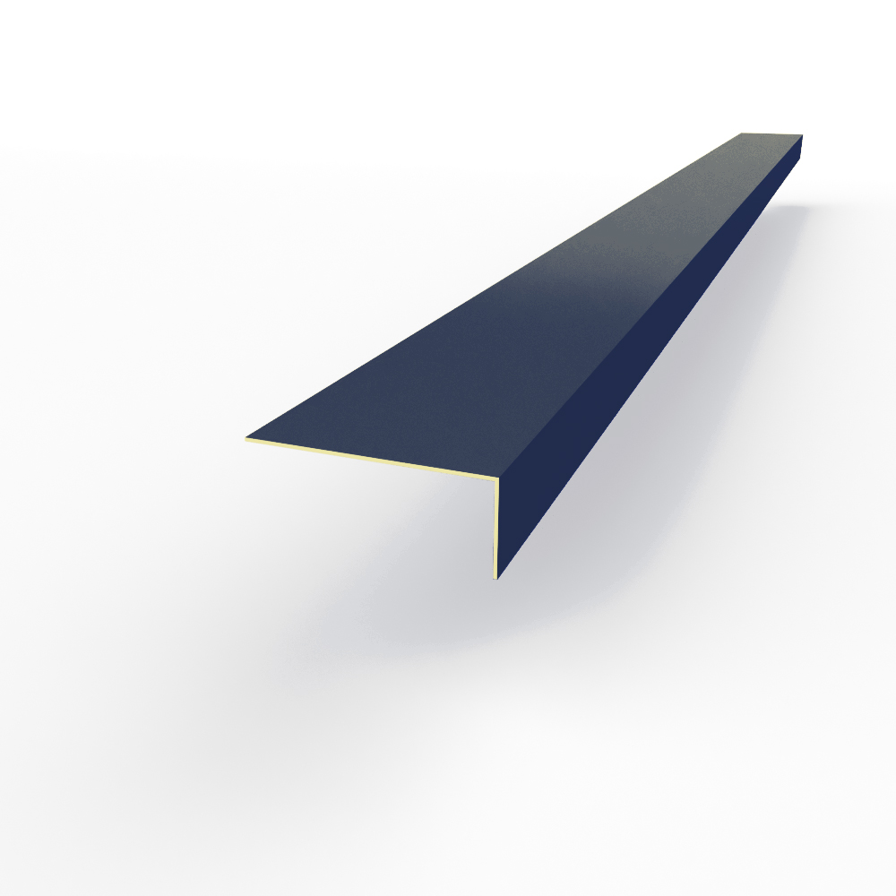 Лобовая планка (RAL 5013) оцинкованная, с порошковым покрытием 0,45 мм