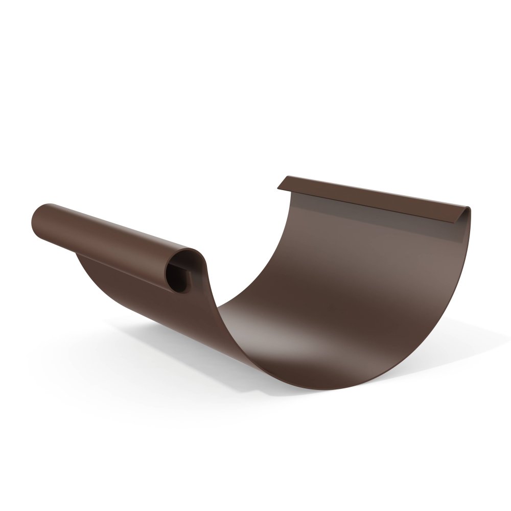 Желоб водосточный оцинкованный с полимерным покрытием Grand Line Optima ф125х84мм RAL 8017 Желоб водосточный оцинкованный с полимерным покрытием Grand Line Optima ф125х84мм RAL 8017