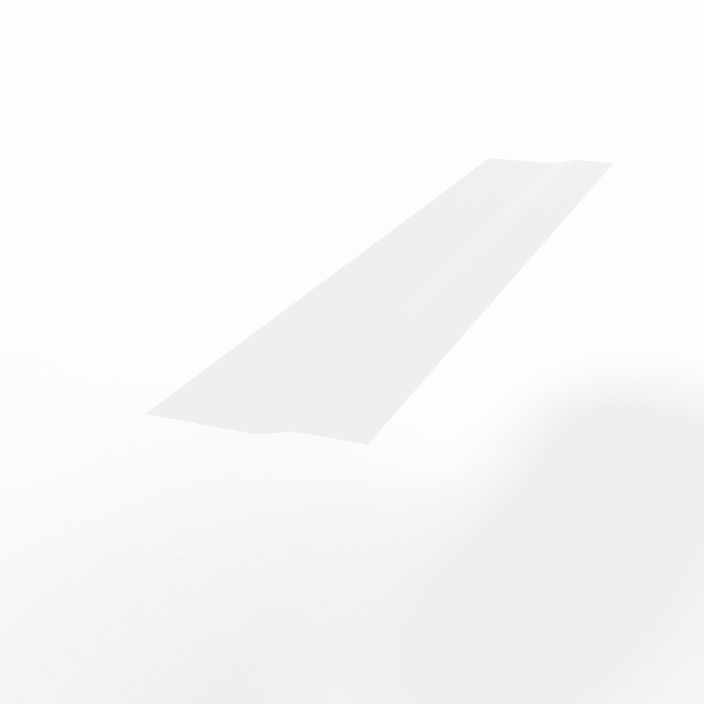 Планка крепежная оцинкованная с порошковым покрытием 0,45мм RAL 9003 Планка крепежная оцинкованная с порошковым покрытием 0,45мм RAL 9003