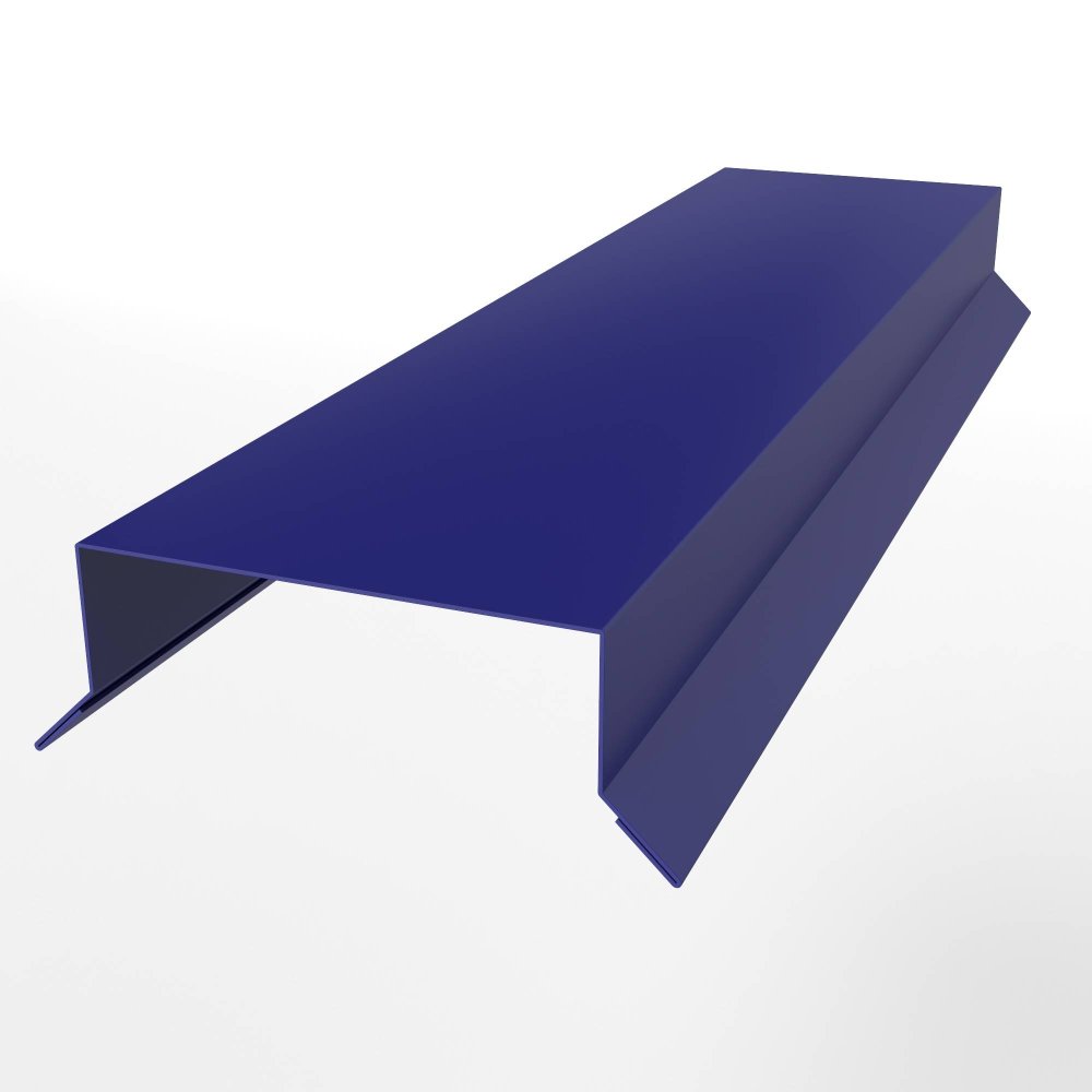 Парапет оцинкованный с порошковым покрытием 0,45мм RAL 5002