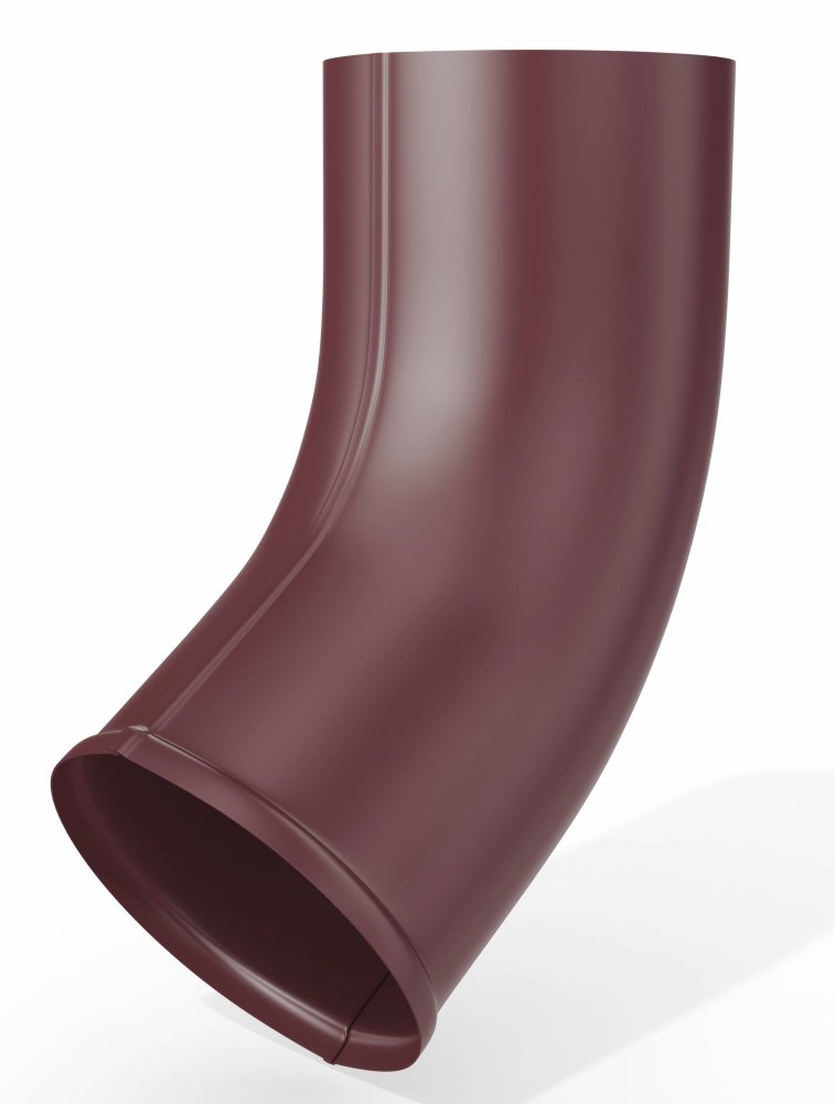 Колено сливное оцинкованное Grand Line Optima ф90мм RAL 9003