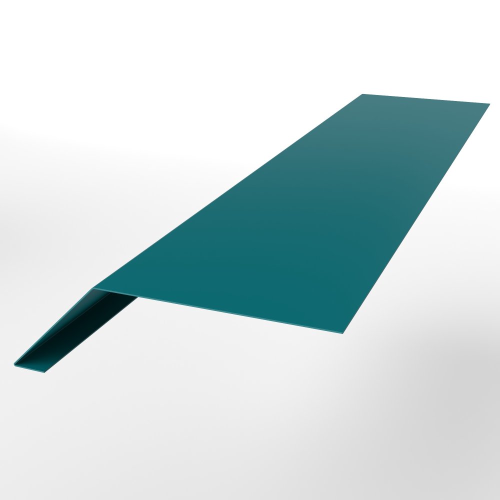 Капельник оцинкованный с порошковым покрытием 0,45мм RAL 5021 Капельник оцинкованный с порошковым покрытием 0,45мм RAL 5021