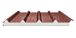 Кровельная трёхслойная сэндвич-панель кровельный профиль 250мм 1000мм с видимым креплением пенополиизоцианурат Полиэстер Panline Кровельная трёхслойная сэндвич-панель кровельный профиль 250мм 1000мм с видимым креплением пенополиизоцианурат Полиэстер Panline