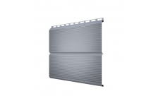 ЭкоБрус 0,345 Gofr 0,45 PE RAL 9006бело-алюминиевый