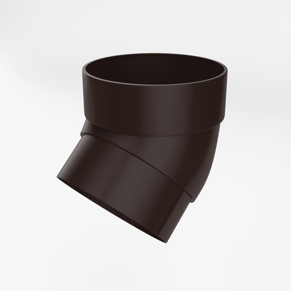 Колено 45 гр. пвх Grand Line ф87мм RAL 8017