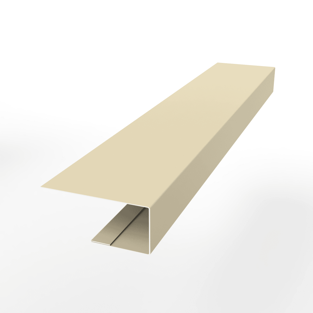 J-Профиль 18 мм RAL 1015 оцинкованный с порошковым покрытием 0,7 мм