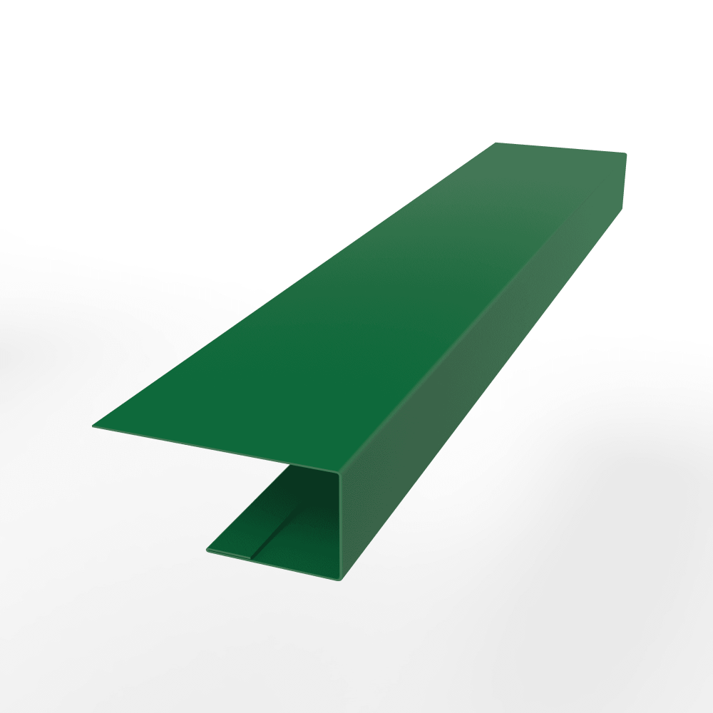 J-Профиль 18 мм RAL 6029 оцинкованный с порошковым покрытием 0,7 мм