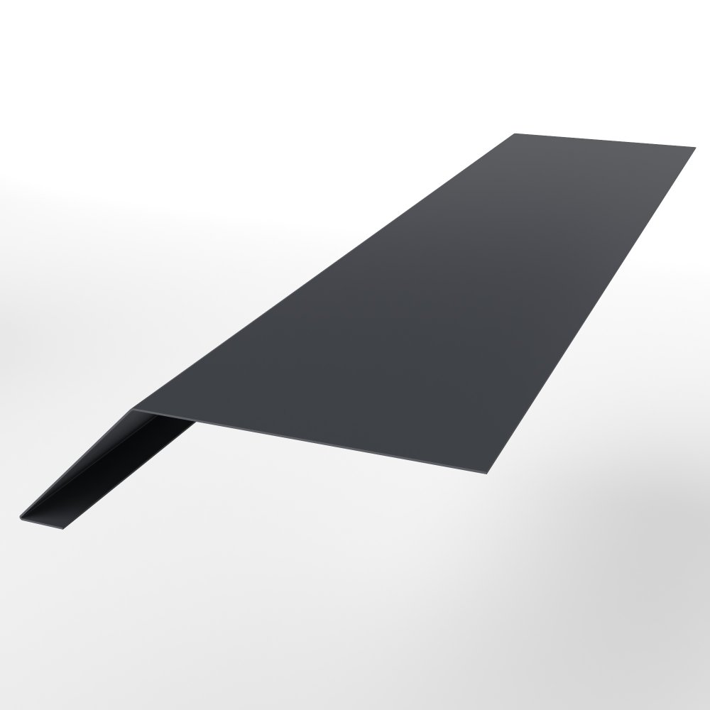 Капельник оцинкованный с порошковым покрытием 0,45мм RAL 7024 Капельник оцинкованный с порошковым покрытием 0,45мм RAL 7024