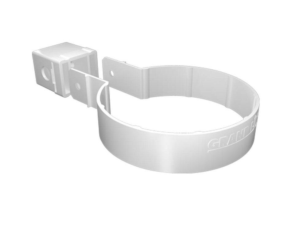 Крепление водосточный трубы Kliker пвх Grand Line ф87мм RAL 9003