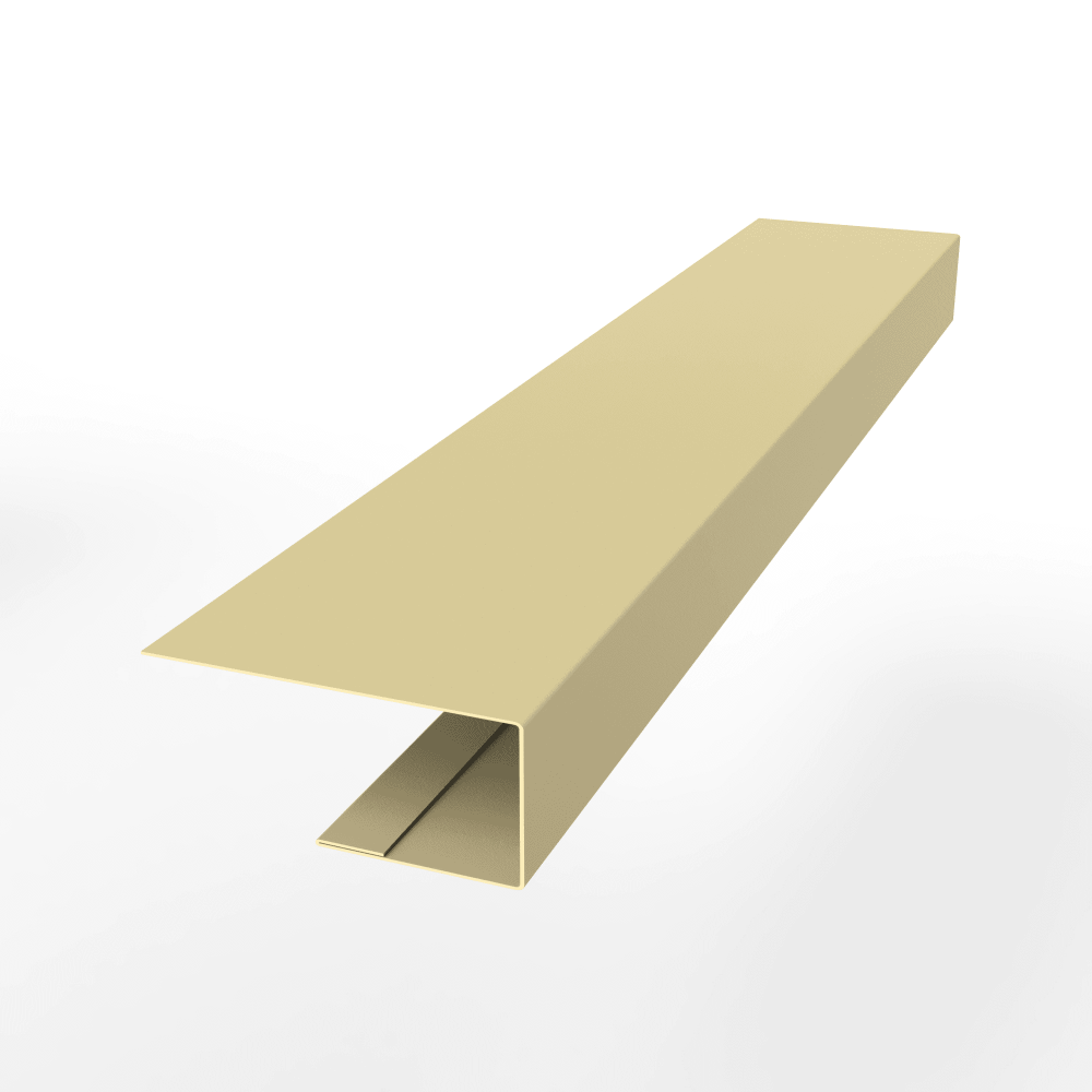 J-Профиль 18 мм RAL 1014 оцинкованный с порошковым покрытием 0,7 мм