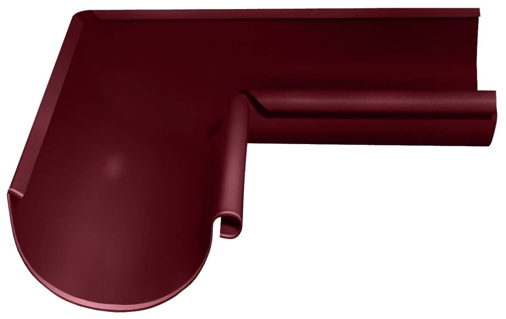 Угол желоба 90гр. внутренний оцинкованный Grand Line Optima ф125х325мм  RAL 3005