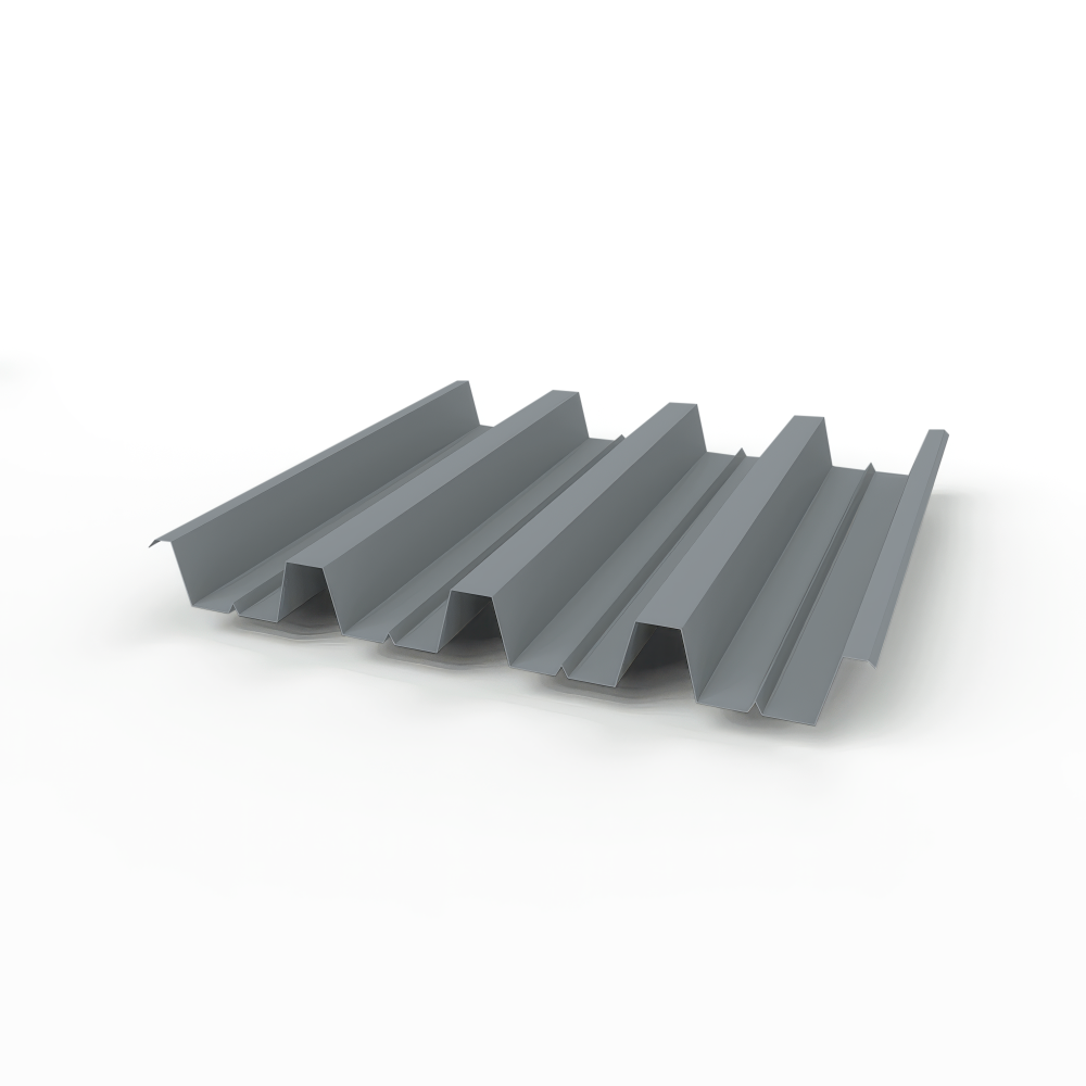 Профнастил Н60 (RAL 7046) 0,8х845мм оцинкованный, с полимерным покрытием (Полиэстер)