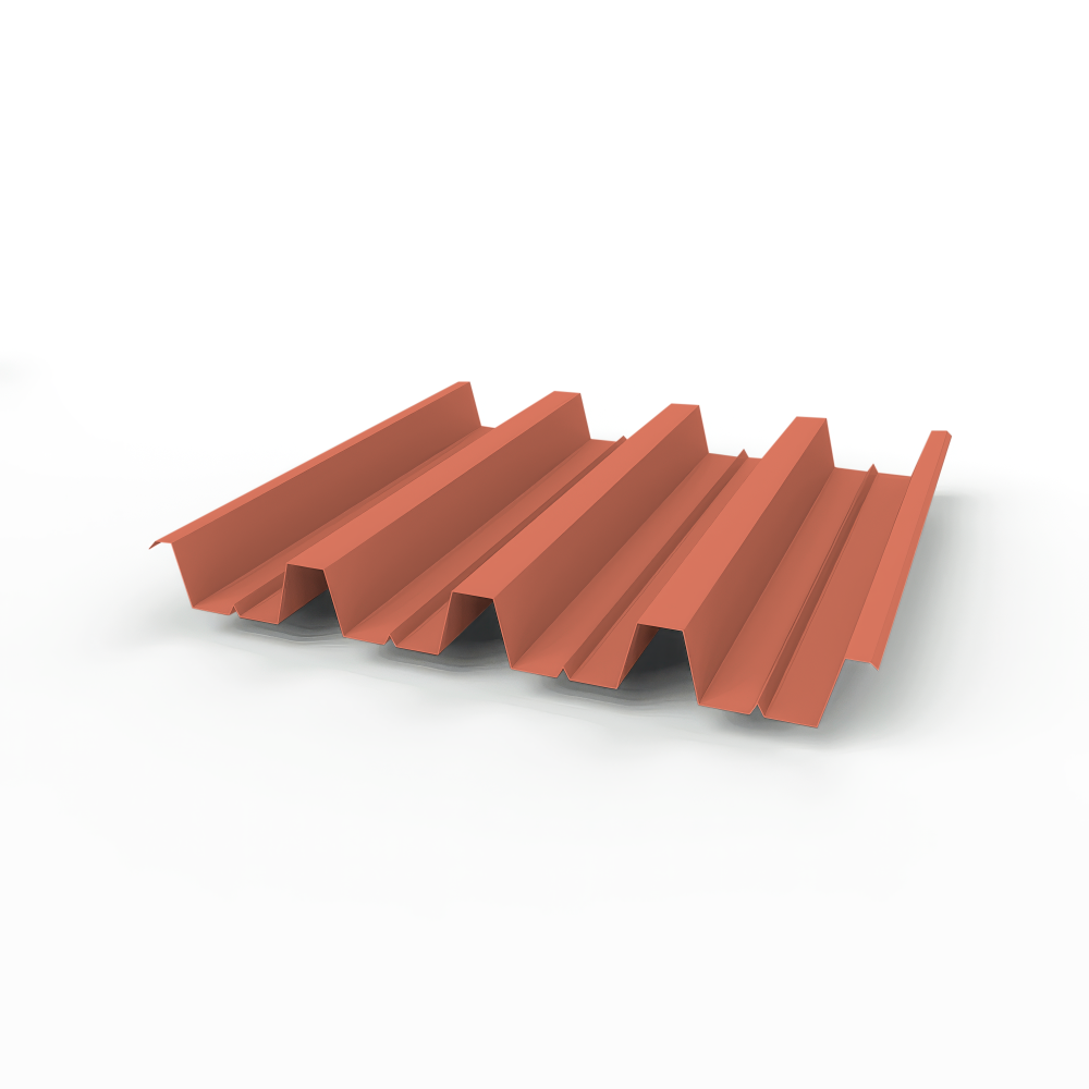 Профнастил Н60 (RAL 2012) 0,8х845мм оцинкованный, с полимерным покрытием (Полиэстер)