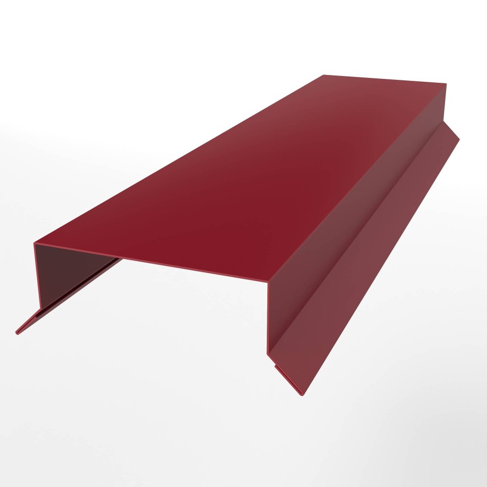 Парапет оцинкованный с порошковым покрытием 0,45мм RAL 3003