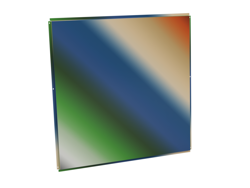 Фасадная кассета 1160х1160 открытого типа, толщина 0,7 мм, все цвета RAL