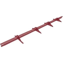 Снегозадержатель трубчатый овальный 4 кронштейна Оцинков+порошковый окрас 3000мм Металл Профиль Снегозадержатель трубчатый овальный 4 кронштейна Оцинков+порошковый окрас 3000мм Металл Профиль