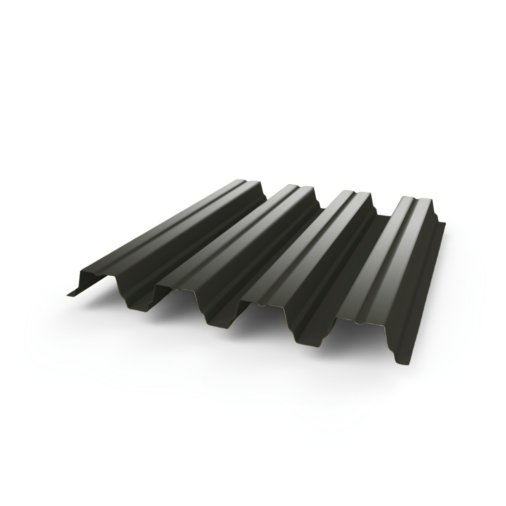 Профнастил Н75 - 0,8 (RAL 6015) с полимерным покрытием (полиэстер)