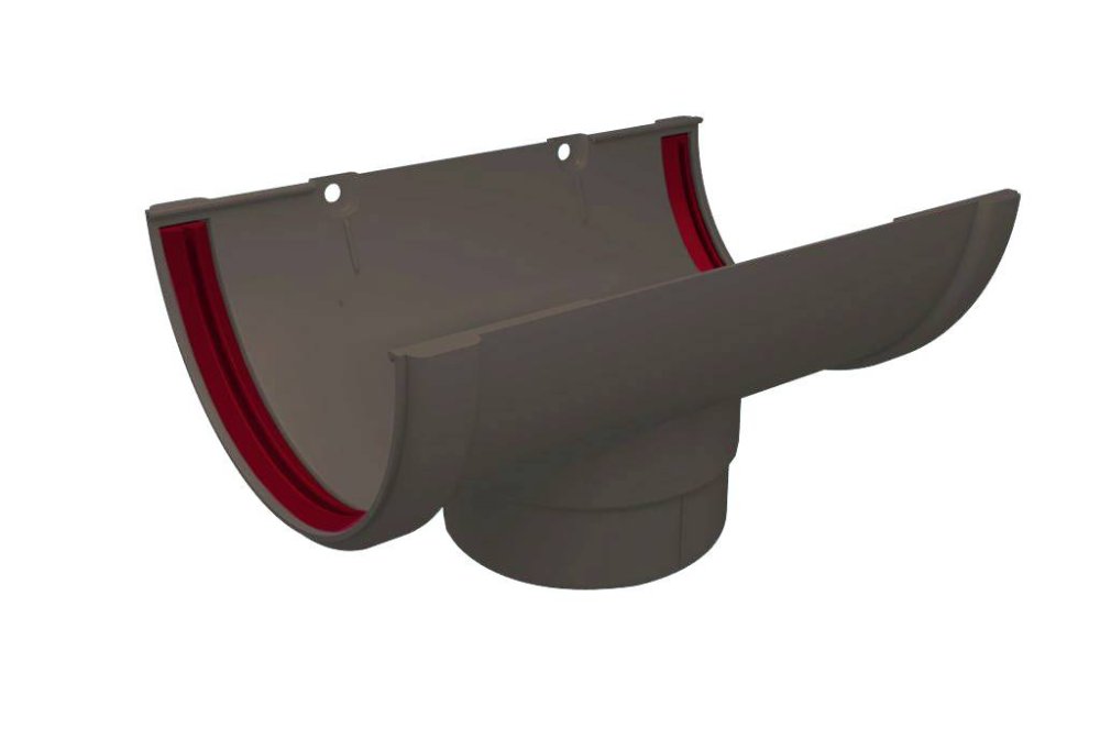 Воронка водосточного желоба пвх накладная Grand Line ф120мм RAL 7024 Воронка водосточного желоба пвх накладная Grand Line ф120мм RAL 7024