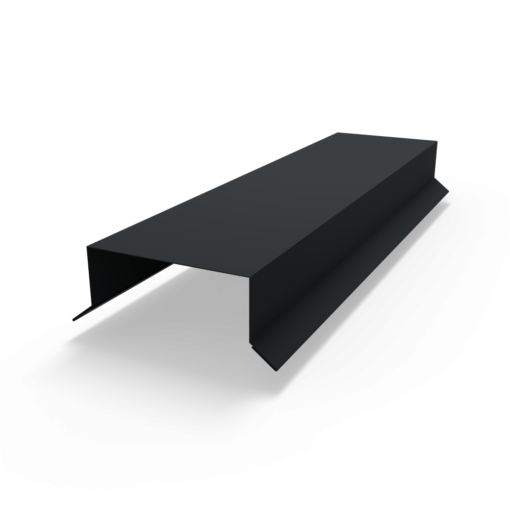 Парапет плоский RAL 9017 полиэстер 1,2 мм