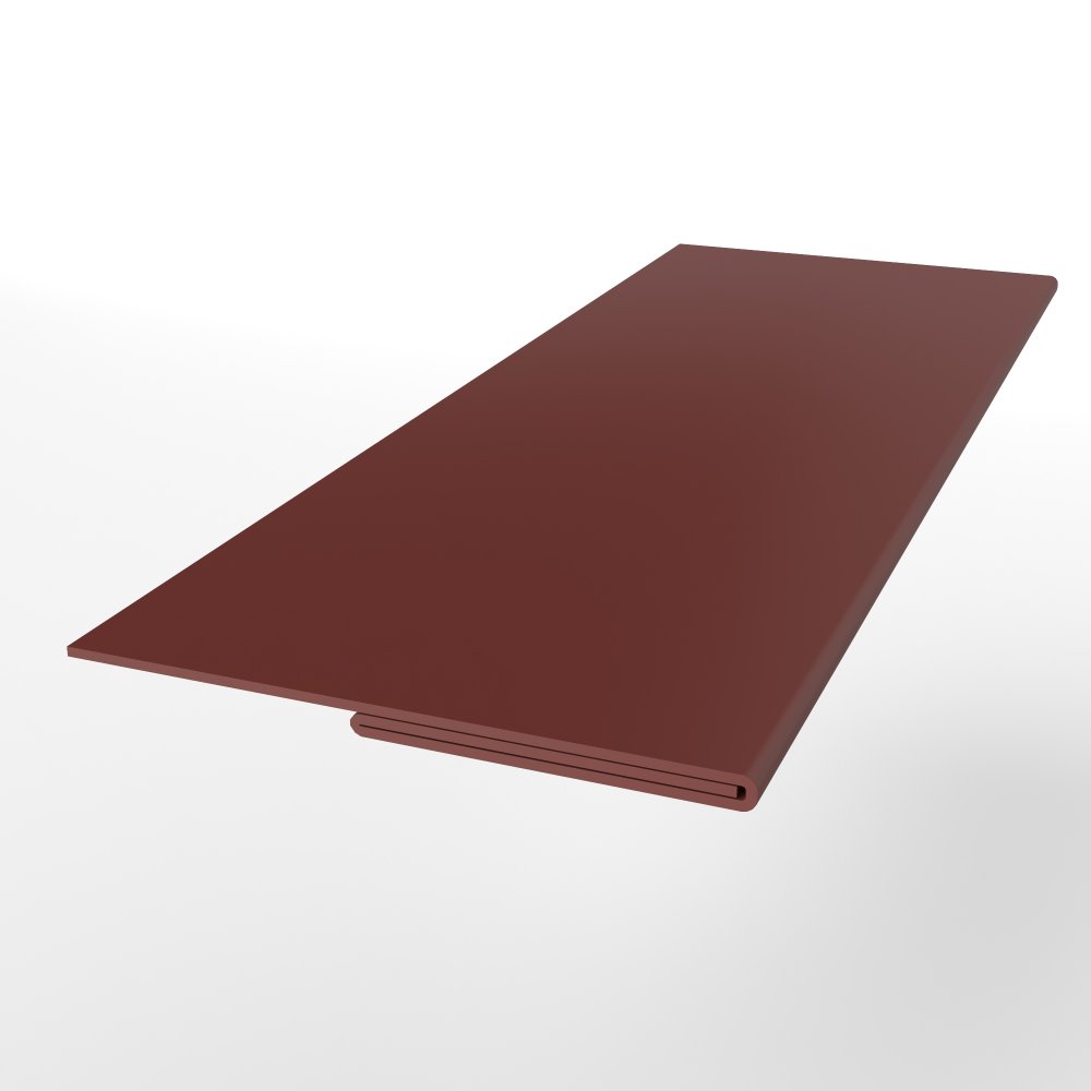 Планка финишная оцинкованная с порошковым покрытием 0,45мм RAL 3009