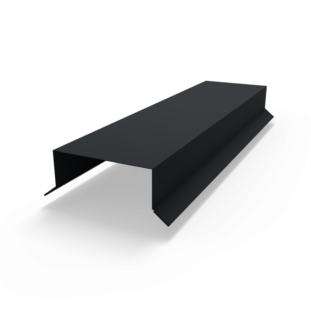 Парапет плоский RAL 9011 полиэстер 1,2 мм