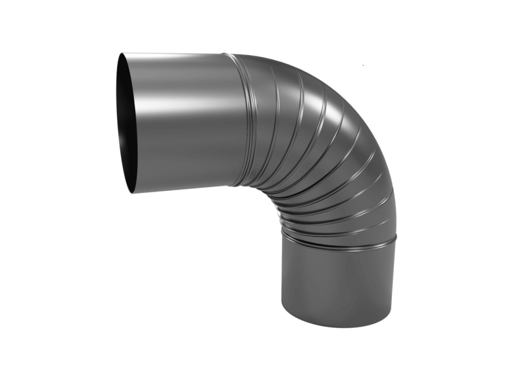 Колено сливное (отмёт) оцинкованное Металлпрофиль ф150мм