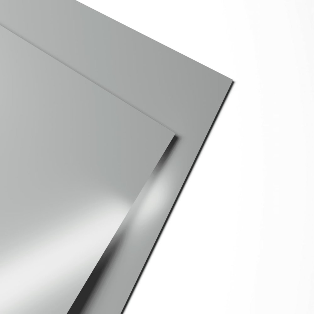 Гладкий лист 1.5 мм RAL 9006 бело-алюминиевый