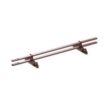 Снегозадержатель трубчатый VEGA Lite овальный 2 кронштейна Неоцинков+порошковый окрас 1000мм Вегасток