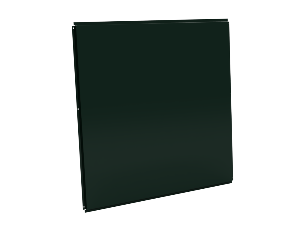 Фасадная кассета 1160х1160 открытого типа, толщина 0,7 мм, RAL 6005 (Зеленый мох)
