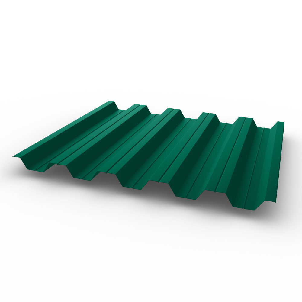 Профнастил НС35 0,4 RAL 6016 оцинкованный, с полимерным покрытием (Полиэстер)