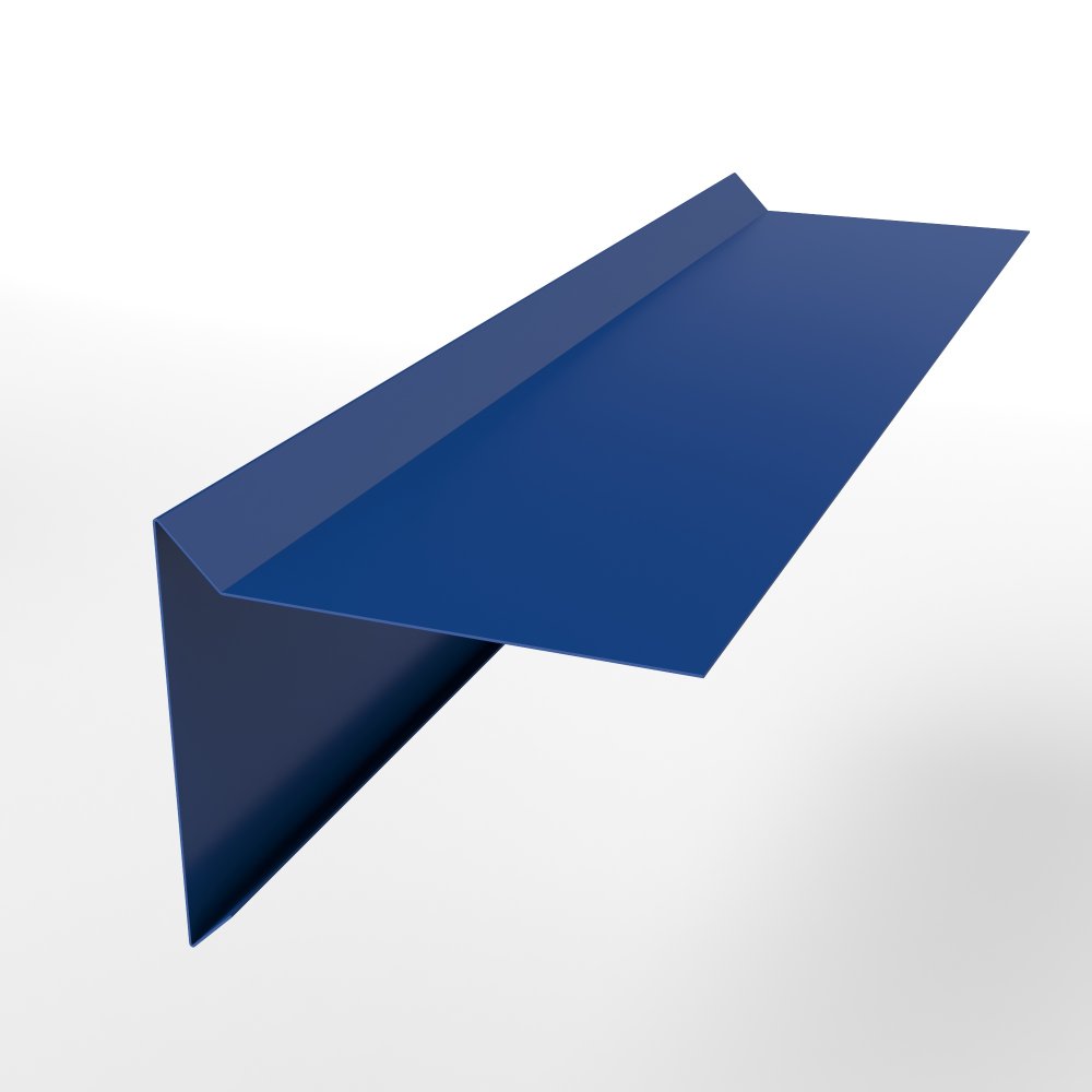 Планка ветровая простая оцинкованная с порошковым покрытием 0,45мм RAL 5005