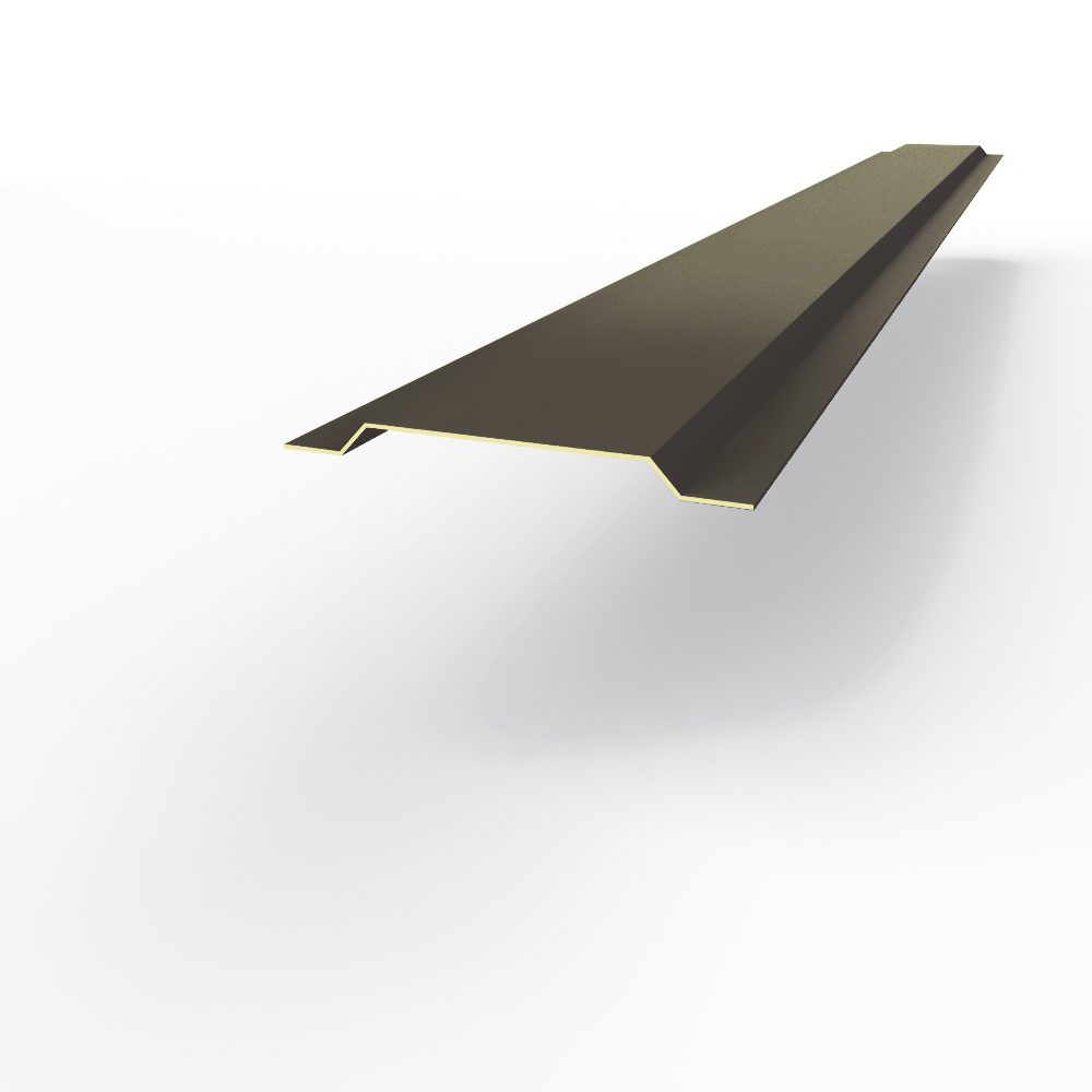 Нащельник RAL 8019 оцинкованный c полимерным покрытием 0,45 мм