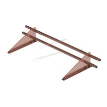 Снегозадержатель ROOFRetail трубчатый круглый 2 кронштейна Оцинков+порошковый окрас 1000мм Металл Профиль Снегозадержатель ROOFRetail трубчатый круглый 2 кронштейна Оцинков+порошковый окрас 1000мм Металл Профиль