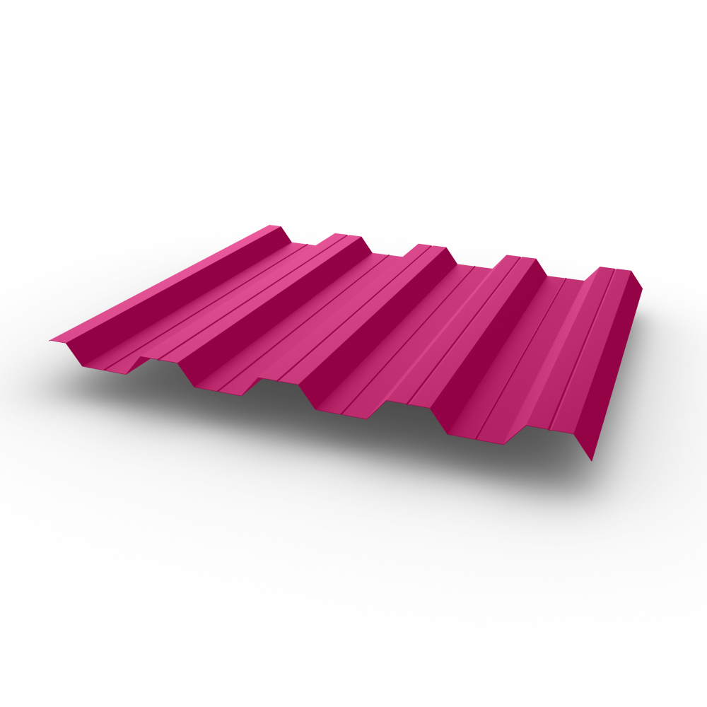 Профнастил НС44 (RAL 4010) 0,8х1047мм оцинкованный, с полимерным покрытием (Полиэстер)