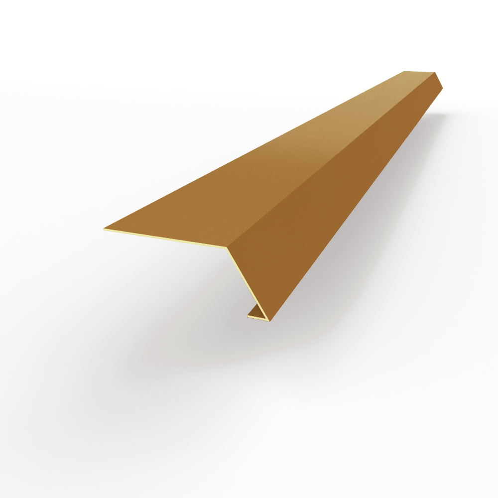 Карнизная планка RAL 8001 оцинкованная c порошковым покрытием 0,45мм