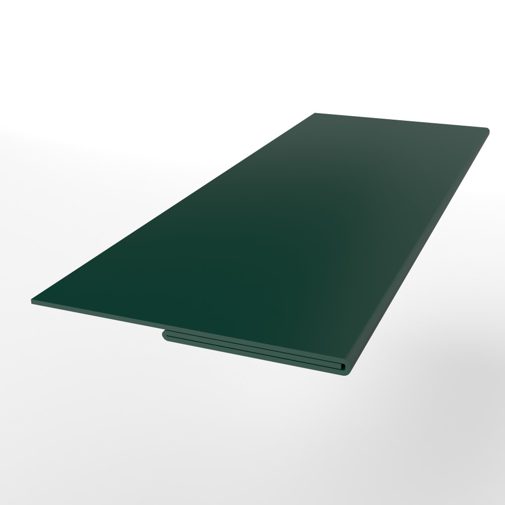 Планка финишная оцинкованная с порошковым покрытием 0,45мм RAL 6005