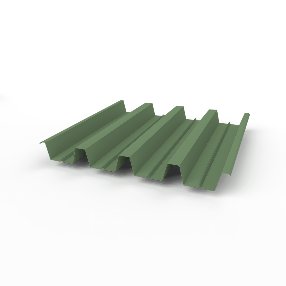 Профнастил Н60 (RAL 6011) 0,8х845мм оцинкованный, с полимерным покрытием (Полиэстер)