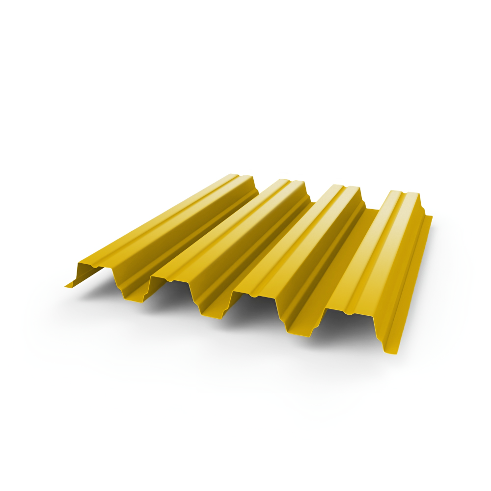 Профнастил Н75 - 0,8 (RAL 2007) с полимерным покрытием (полиэстер)