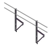 Ограждение кровельное (высота 90 см) Optima Оцинков+порошковый окрас 2000мм Grand Line