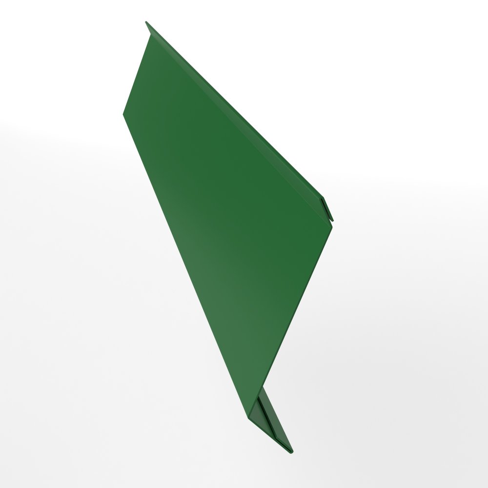 Планка примыкания в штробу для кровли оцинкованная с порошковым покрытием 0,45мм RAL 6002