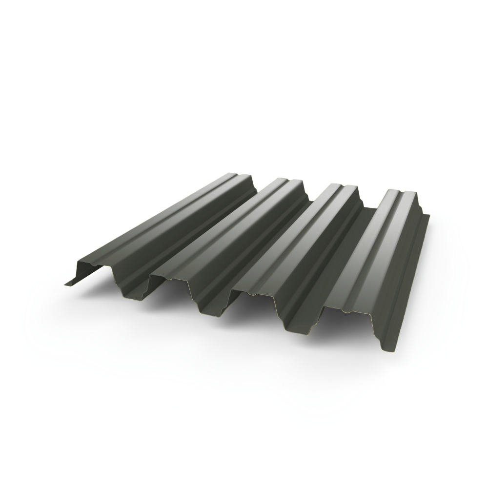 Профнастил Н75 - 0,8 (RAL 7009) с полимерным покрытием (полиэстер)