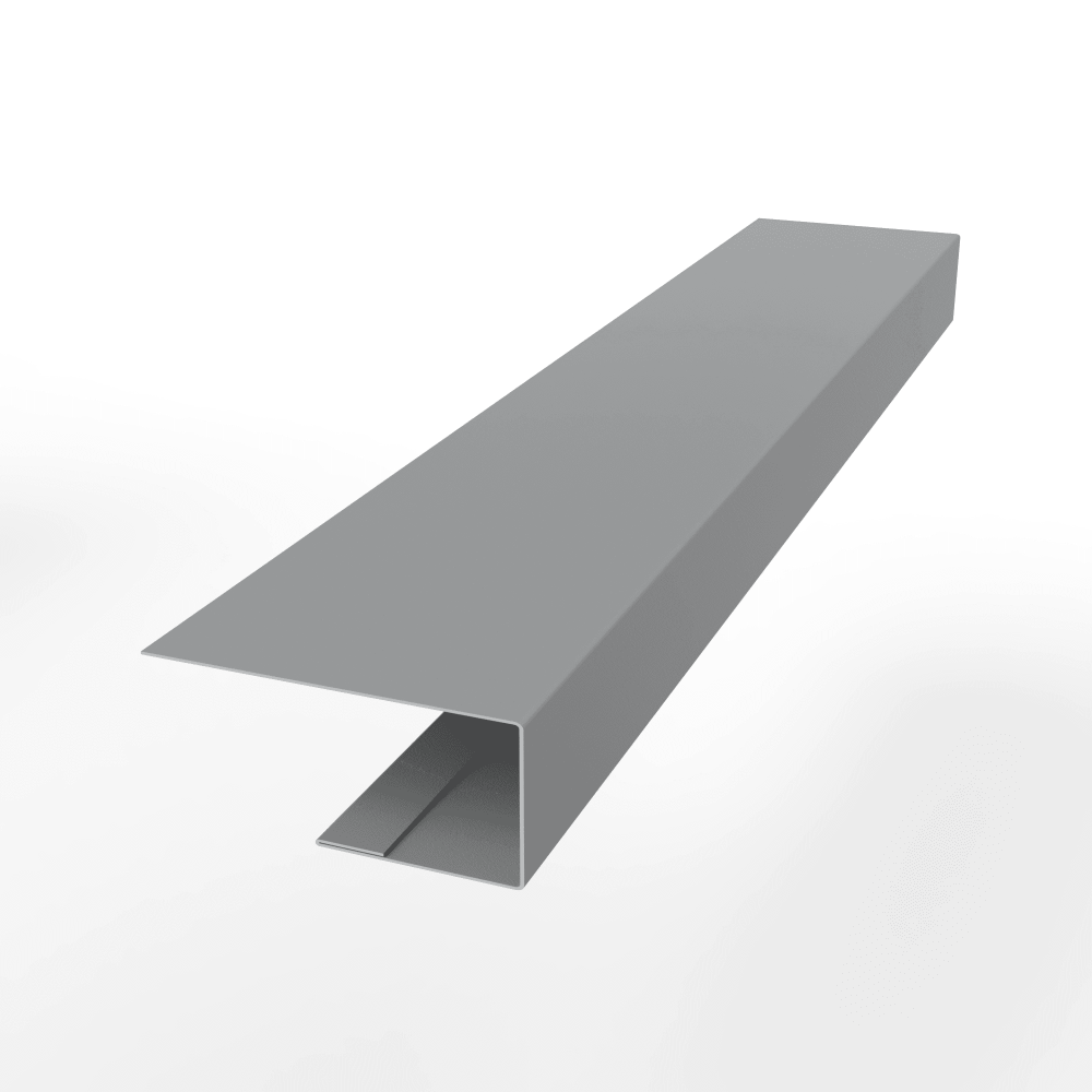 J-Профиль 18 мм RAL 7004 оцинкованный с порошковым покрытием 0,7 мм