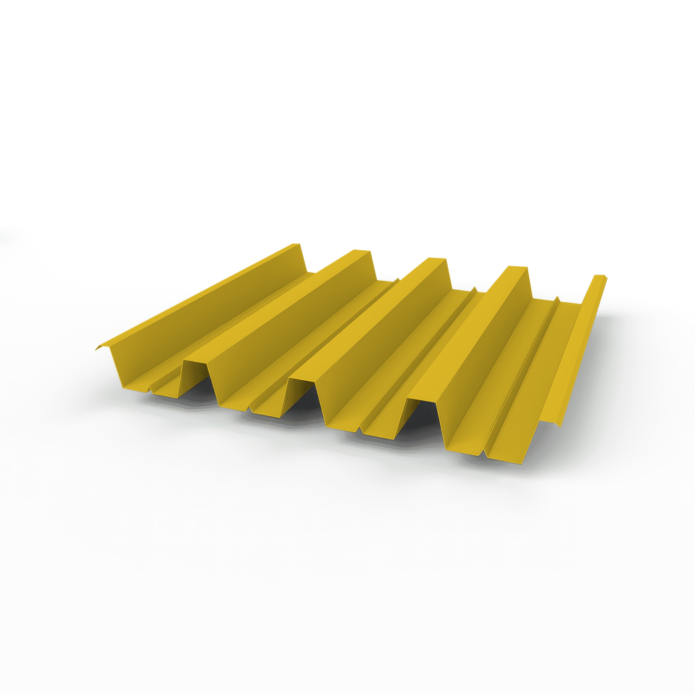 Профнастил Н60 (RAL 1032) 0,8х845мм оцинкованный, с полимерным покрытием (Полиэстер)